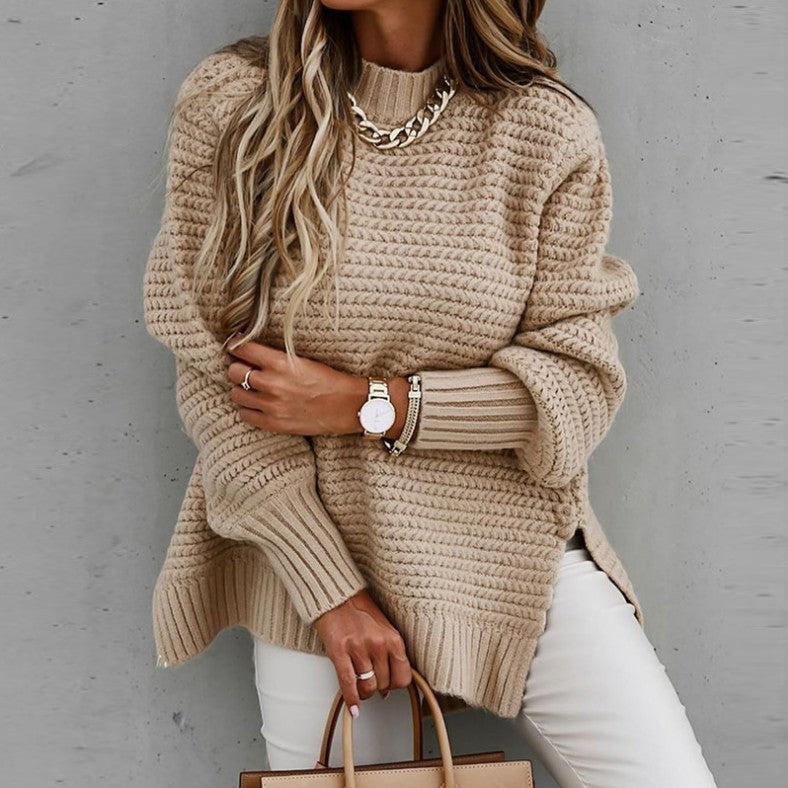 Alden Long-Sleeved Pullover Knitted Sweater