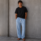 ROMMY Harbour Linen Pant in Sky Blue – Men's Linen Pants | Rommy