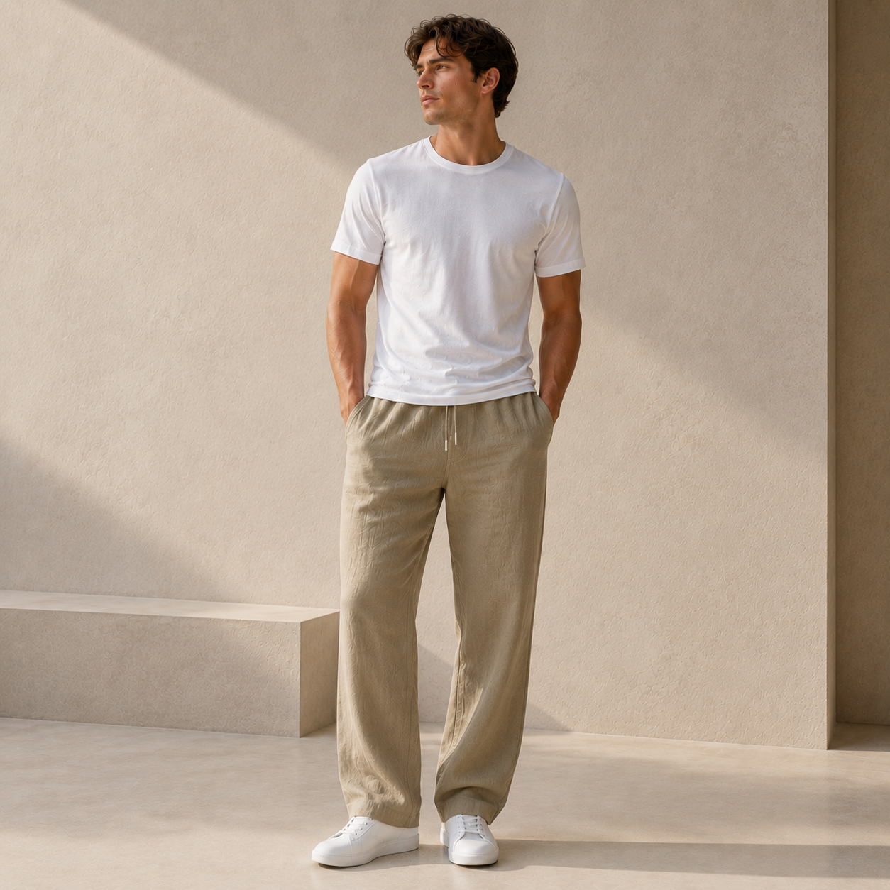 ROMMY Coastline Casual Pants in Khaki – Men's Pants | Rommy