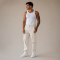 ROMMY Summit Cargo Pant in White – Men's Pants | Rommy