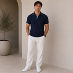 ROMMY Archer Polo in Dark Blue – Men's Polo | Rommy