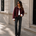 ROMMY Emerson Cardigan in Burgundy – Women's Cardigan | Rommy