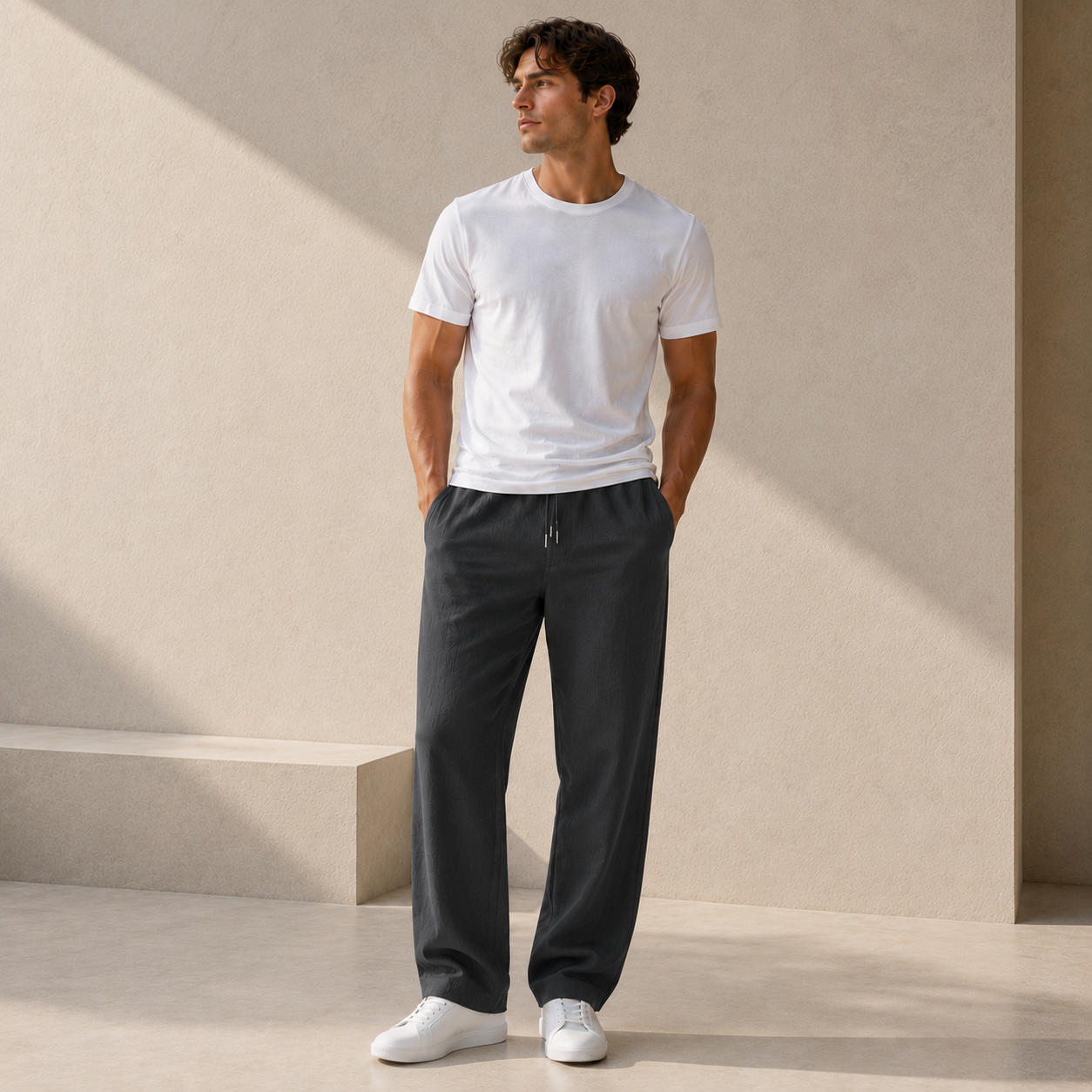 ROMMY Coastline Casual Pants in Dark Grey – Men's Pants | Rommy