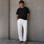 ROMMY Harbour Linen Pant in White – Men's Linen Pants | Rommy