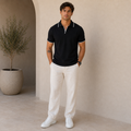 ROMMY Archer Polo in Black – Men's Polo | Rommy
