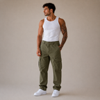 ROMMY Summit Cargo Pant in Army Green – Men's Pants | Rommy