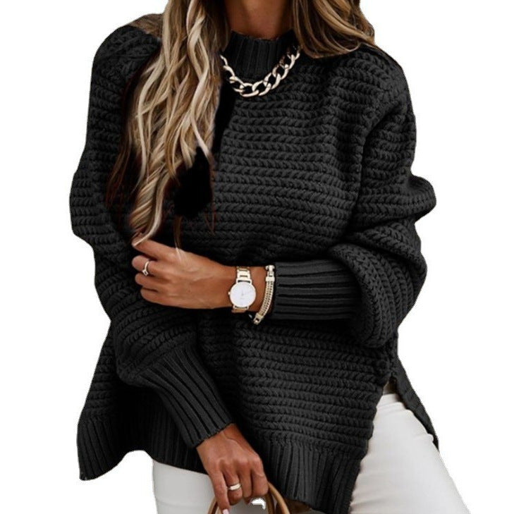 Alden Long-Sleeved Pullover Knitted Sweater