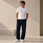 ROMMY Coastline Casual Pants in Navy Blue – Men's Pants | Rommy