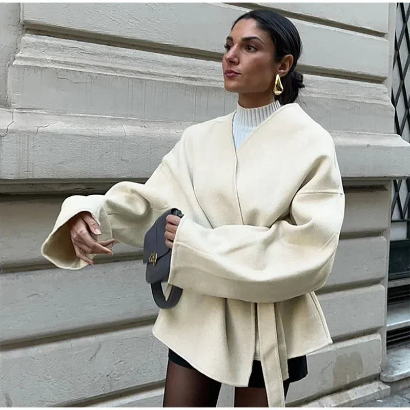 Hayes Loose Fit V-Neck Jacket
