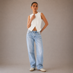ROMMY Mila Top in White – Women's Top | Rommy
