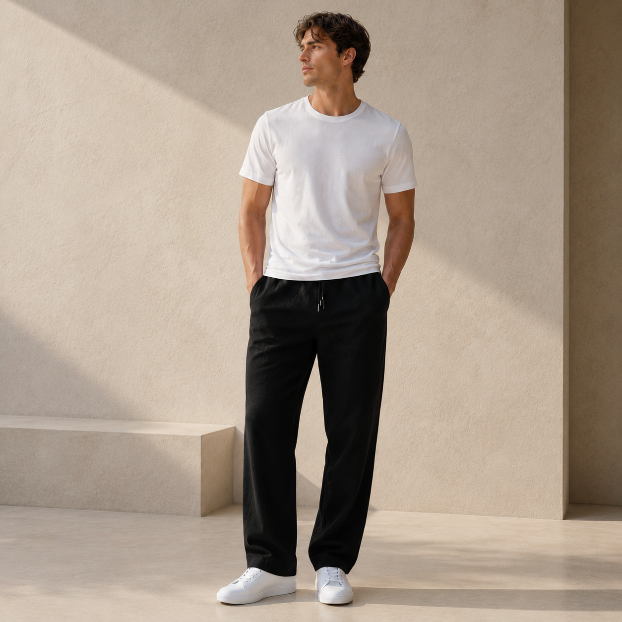 ROMMY Coastline Casual Pants in Black – Men's Pants | Rommy