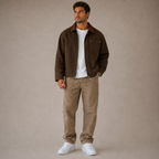 ROMMY Retro Lapel Jacket in Off White – Men's Jacket | Rommy