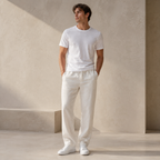 ROMMY Coastline Casual Pants in White – Men's Pants | Rommy