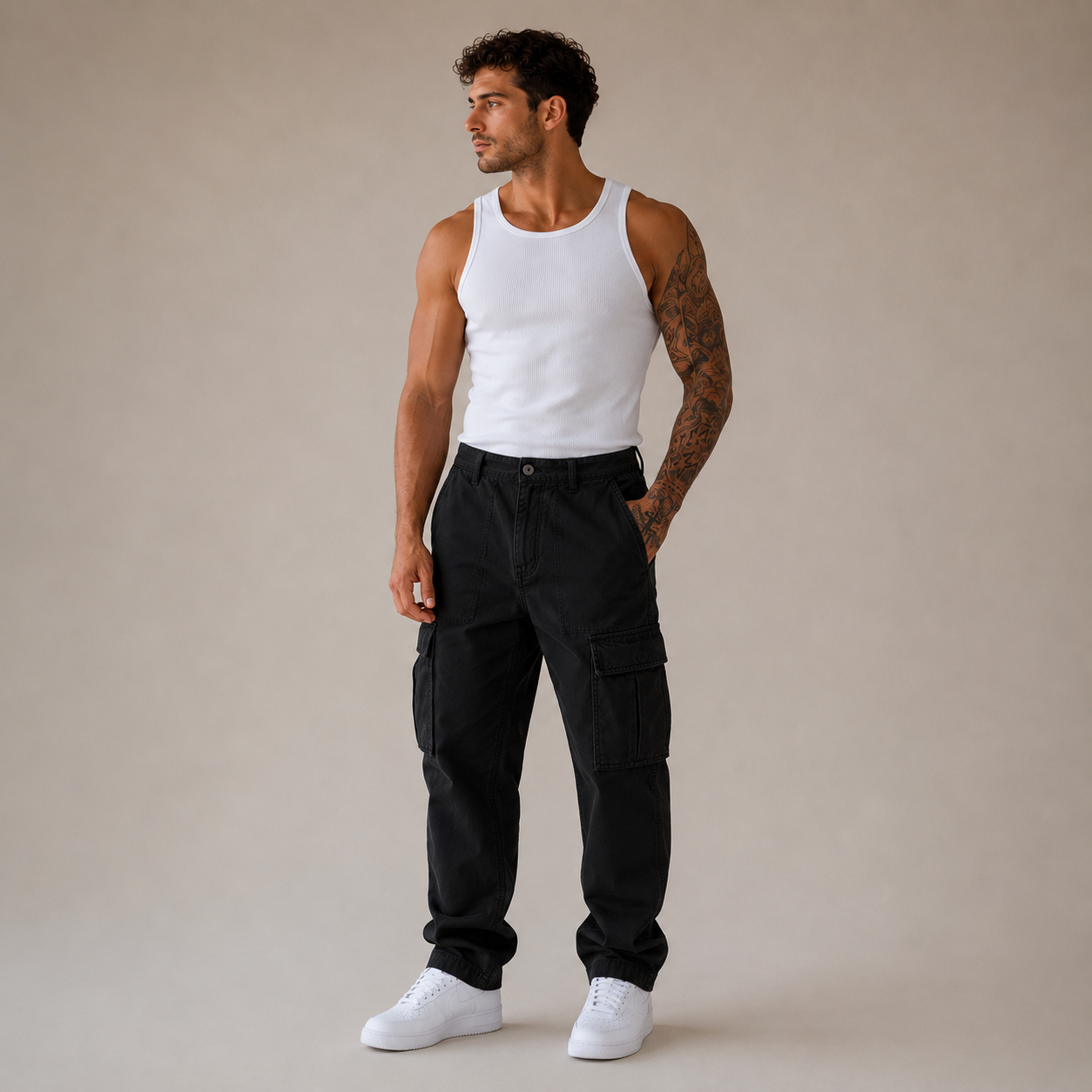 ROMMY Summit Cargo Pant in Black – Men's Pants | Rommy