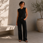 ROMMY Sienna Knit Cardigan in Black – Women's Cardigan | Rommy