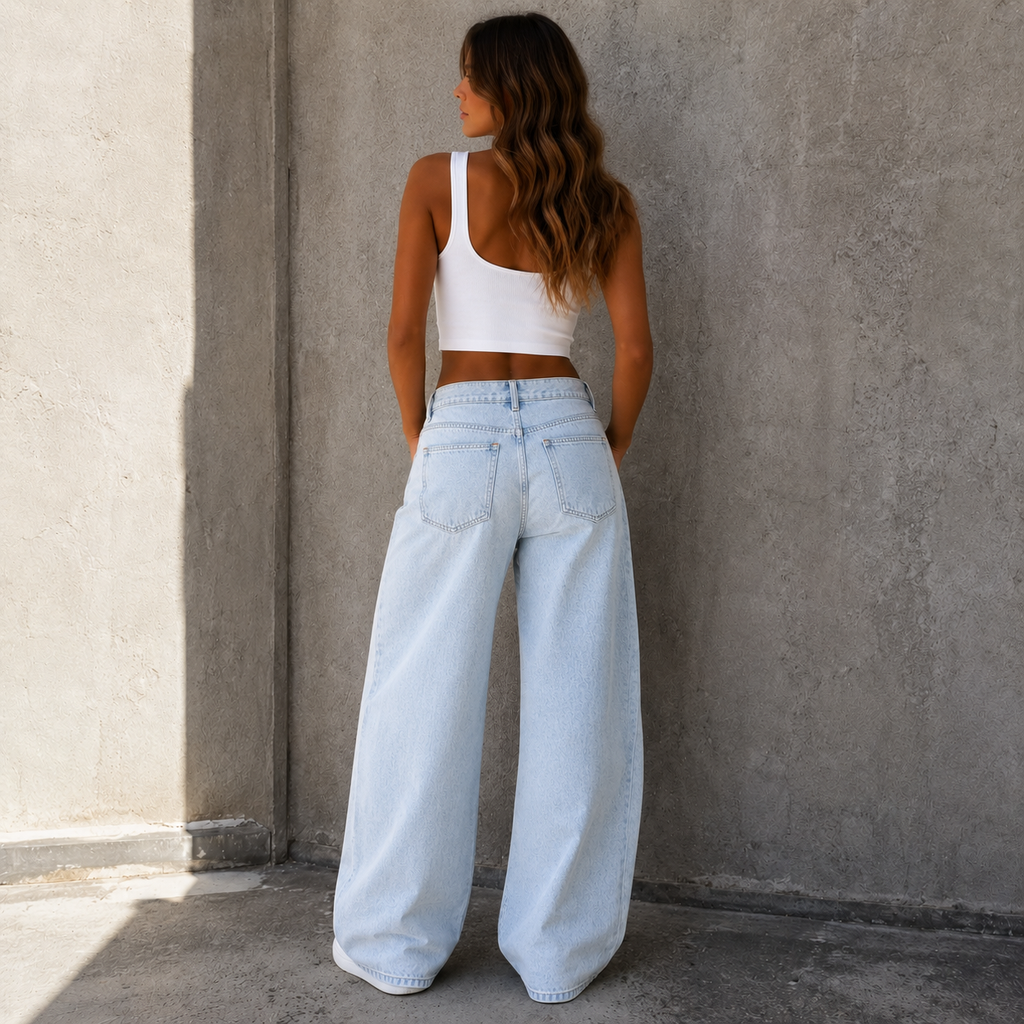 ROMMY Avery Jeans in Blue – Women's Jeans | Rommy