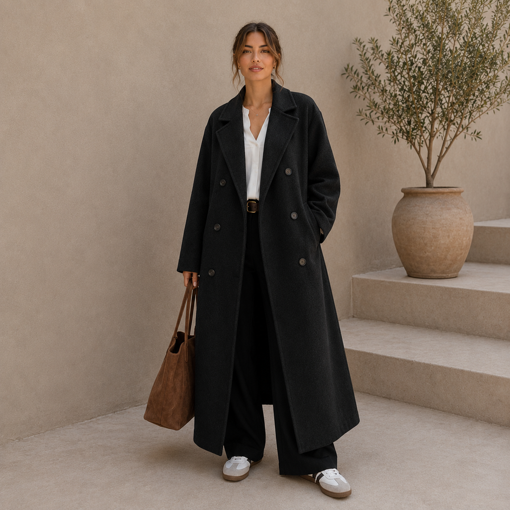 ROMMY Maeve Coat in Carbon Black – Women's Coat | Rommy