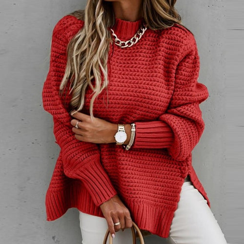 Alden Long-Sleeved Pullover Knitted Sweater