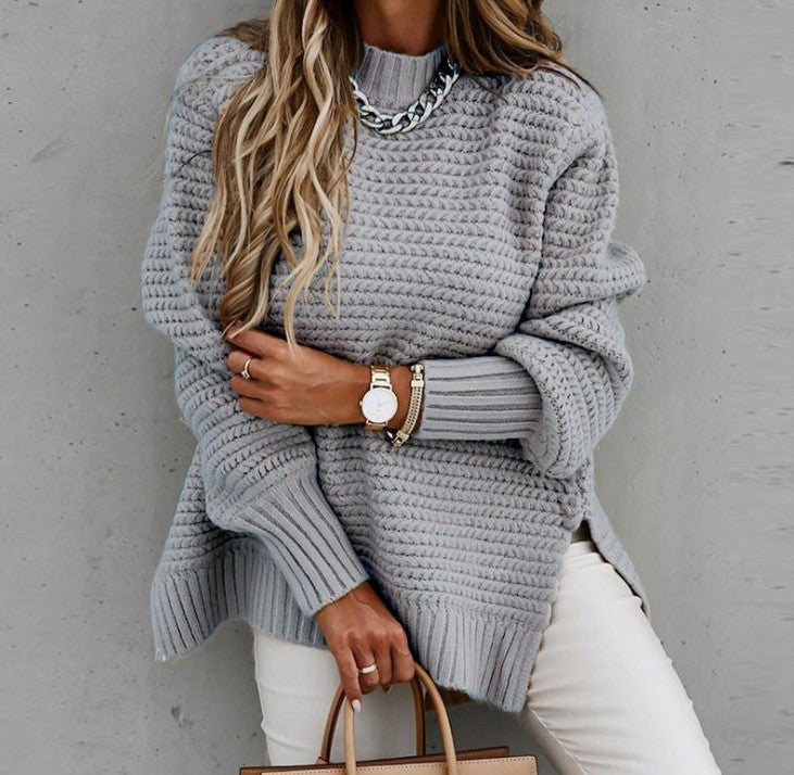 Alden Long-Sleeved Pullover Knitted Sweater