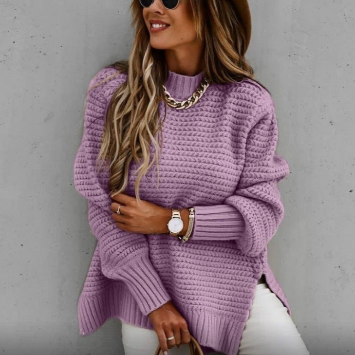 Alden Long-Sleeved Pullover Knitted Sweater